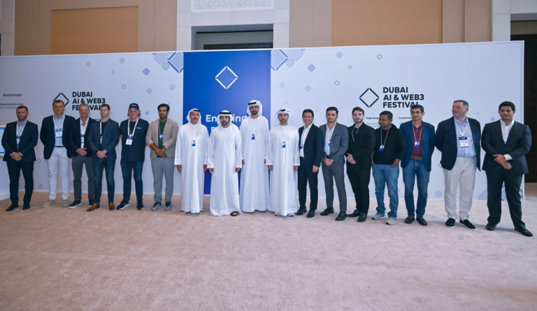 Hamdan bin Mohammed attends the opening of the inaugural edition of the Dubai AI & Web3 Festival