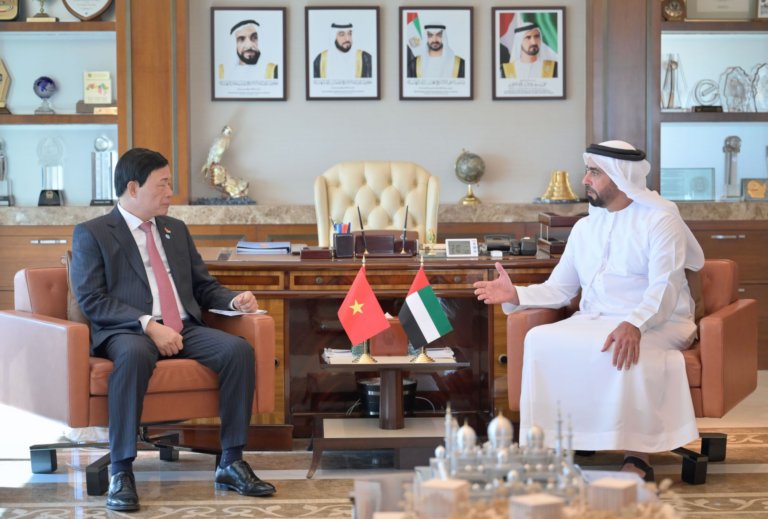 Saif bin Zayed receives Deputy Minister of Public Security of Vietnam