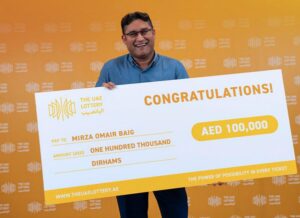 Mirza Omair Baig Becomes the First Winner of the UAE Lottery’s ‘Golden 7 Scratch Card’ and Makes History